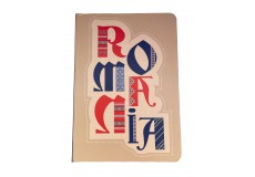 Agendă maxi - Romania (fundal roz)